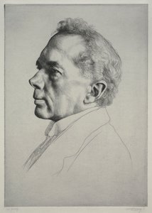 Campbell Dodgson, Profil po lewej autorstwa William Strang