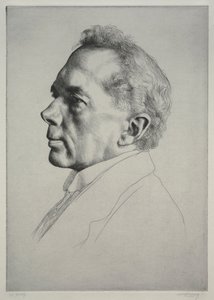 Campbell Dodgson, Profil na lewo, 1919.