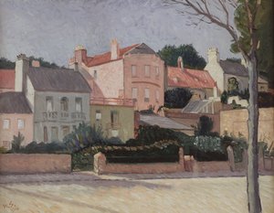 Domy w Hampstead, 1914 autorstwa William Strang