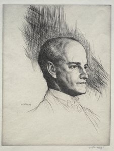 John Galsworthy, 1920. autorstwa William Strang