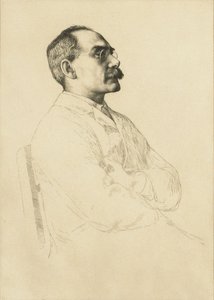 Portret Rudyarda Kiplinga 1865-1936. autorstwa William Strang