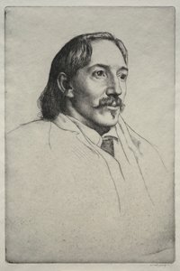 Robert Louis Balfour Stevenson autorstwa William Strang