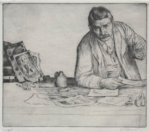 Autoportret - „Wytrawiacz” autorstwa William Strang