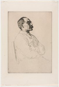 Sir Rudyard Kipling, 1898. autorstwa William Strang