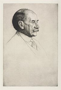 Thomas Hardy, twarzą w prawo, 1910. autorstwa William Strang