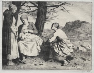 Kobieta i dziecko autorstwa William Strang