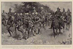Kult bohatera przez przyjaznych tubylców, marsz lekkiej piechoty wyżynnej przez Basutoland autorstwa William T. Maud