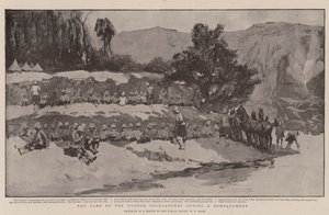 Obóz Gordon Highlanders podczas bombardowania