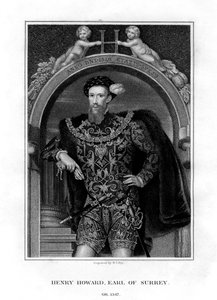 Henry Howard, hrabia Surrey, angielski arystokrata i poeta, 1829.