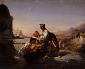 Scena włoska, 1860. autorstwa William Tolman Carlton