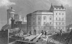 East End of the Bridewell i dom gubernatorów więzienia, Edynburg, 1829 autorstwa William Tombleson
