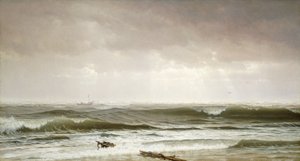 Wzdłuż brzegu, 1870 autorstwa William Trost Richards