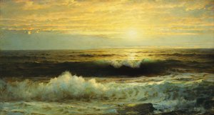 Zanikający pomarańczowy zachód słońca, 1897
