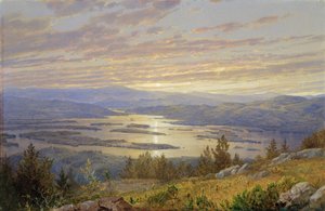 Jezioro Squam z Czerwonego Wzgórza, 1874.