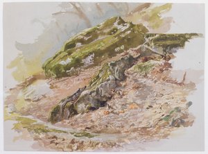 Pejzaż, prawdopodobnie w pobliżu Germantown w Pensylwanii autorstwa William Trost Richards