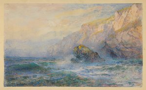 Studia po „W Icart Point, Guernsey” autorstwa William Trost Richards