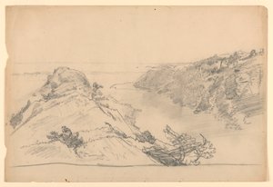 Studium do „Od raju do czyśćca, Newport” autorstwa William Trost Richards