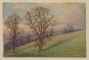 Studium Krajobrazu, Chester County, PA autorstwa William Trost Richards