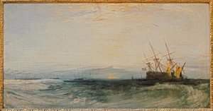 Statek na mieliźnie autorstwa Joseph Mallord William Turner