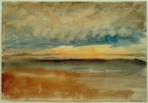 Burzowy zachód słońca autorstwa Joseph Mallord William Turner
