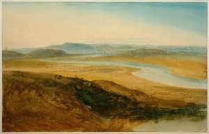 Wieś rzymska: Tyber z Castel Giubelio autorstwa Joseph Mallord William Turner