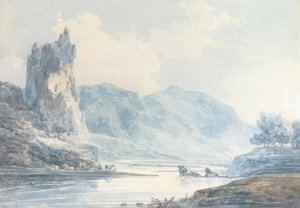 Ilam Rock, Dovedale, Staffordshire autorstwa Joseph Mallord William Turner