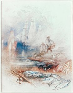 Makrela na plaży autorstwa Joseph Mallord William Turner