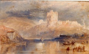 Zamek Norham - wschód księżyca autorstwa Joseph Mallord William Turner