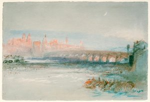 Ratyzbona widziana zza Dunaju autorstwa Joseph Mallord William Turner
