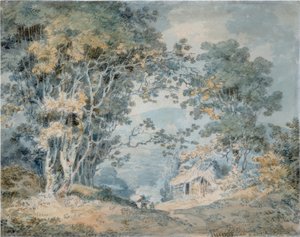Rustyka na wiejskiej ścieżce w Hindhead, Surrey autorstwa Joseph Mallord William Turner