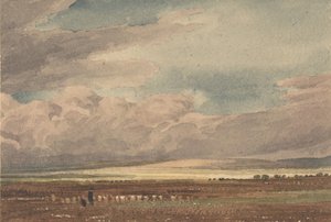 Równina Salisbury ze starym Sarum w oddali, Wiltshire, 1810-62. autorstwa Joseph Mallord William Turner