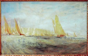 Szkic do zamku East Cowes: Regaty bijące do okna autorstwa Joseph Mallord William Turner