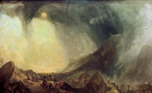 Burza śnieżna: Hannibal i jego armia przekraczają Alpy autorstwa Joseph Mallord William Turner