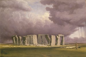 Stonehenge: Burzliwy dzień, 1846 autorstwa Joseph Mallord William Turner