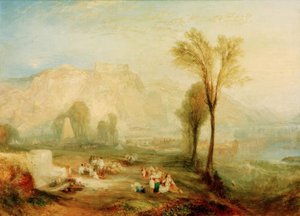 Jasny Kamień Honoru (Ehrenbreitstein) grób autorstwa Joseph Mallord William Turner