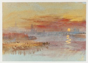 Szkarłatny zachód słońca autorstwa Joseph Mallord William Turner
