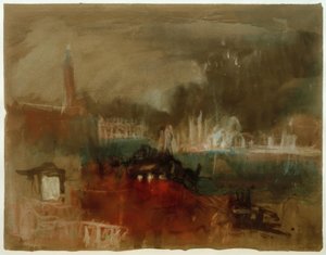 Wenecja: Fajerwerki na Molo autorstwa Joseph Mallord William Turner