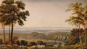 Widok z Klifu Wyndd, niedaleko Chepstow - Poranek, c1820, 1938 autorstwa Joseph Mallord William Turner