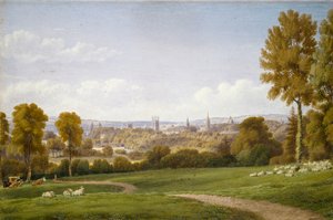 Widok Oksfordu z Headington, c1803-1804 autorstwa Joseph Mallord William Turner