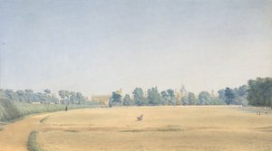 Widok na Park Uniwersytecki w kierunku New College w Oksfordzie, po 1825 r. autorstwa Joseph Mallord William Turner