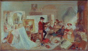 Studium Watteau według reguł Fresnoya autorstwa Joseph Mallord William Turner