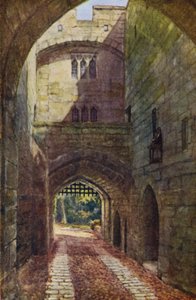 Warwick Castle: Gate House i Portcullis (kolor lito)