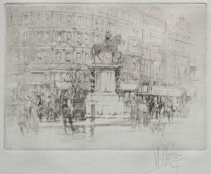 Charing Cross: Posąg Karola I autorstwa William Walcot