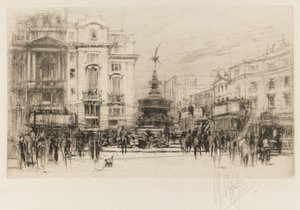 Plan Londyn: Piccadilly Circus z teatrem Criterion, 1924.