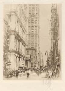 Dolny Broadway, śródmieście Nowy Jork autorstwa William Walcot