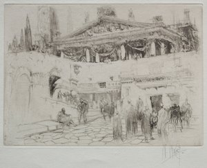 Pierwsza drewniana świątynia Jowisza autorstwa William Walcot