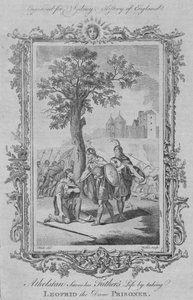 Athelstan ratuje życie swojego ojca, biorąc Leofrida, Duńczyka, w 1773 roku.