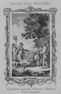 Caractacus wydany w ręce Rzymian przez Cartismanduę, 1773.