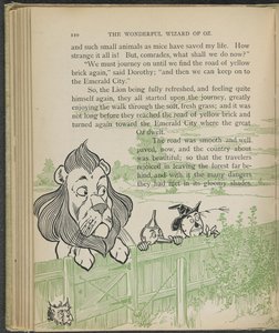 Ilustracja z książki "Cudowny Czarnoksiężnik z Krainy Oz" autorstwa Lymana Franka Bauma