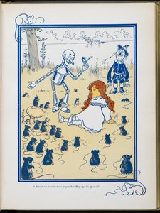 „Pozwólcie, że przedstawię wam Jej Wysokość, Królową”. autorstwa William Wallace Denslow